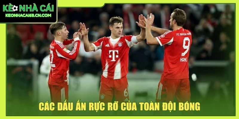 Các dấu ấn rực rỡ của toàn đội bóng